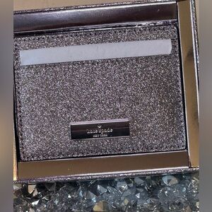 NWT/NIB - Kate Spade Kenzie Glitter Small Card Case. Retail $99.00